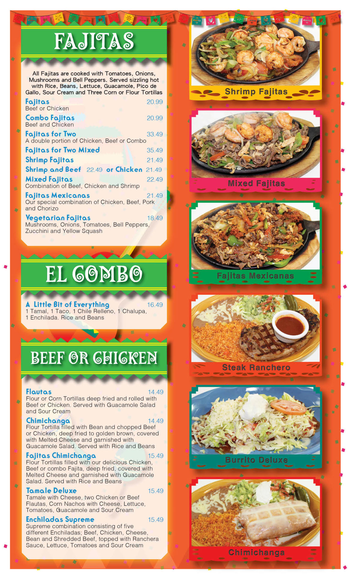 Menu – La Fiesta