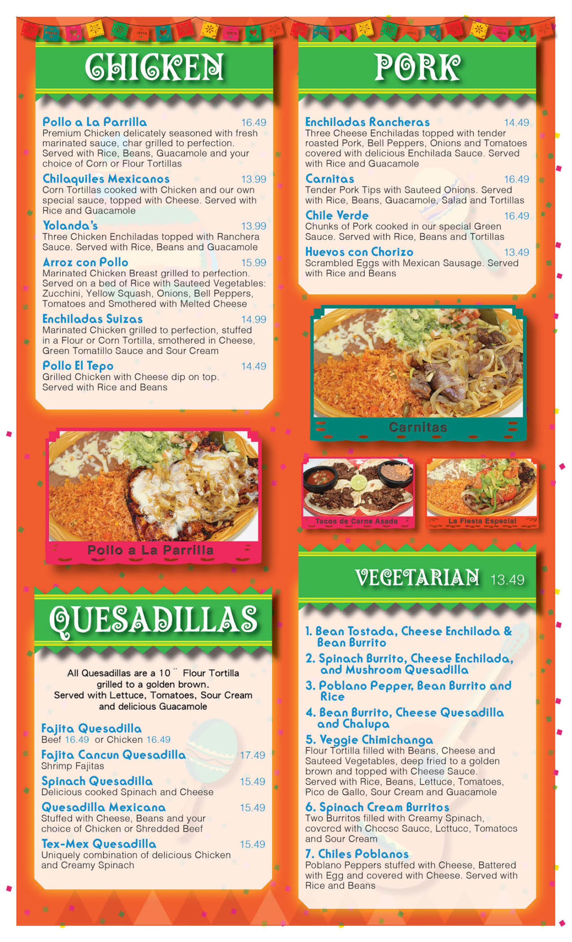 Menu – La Fiesta